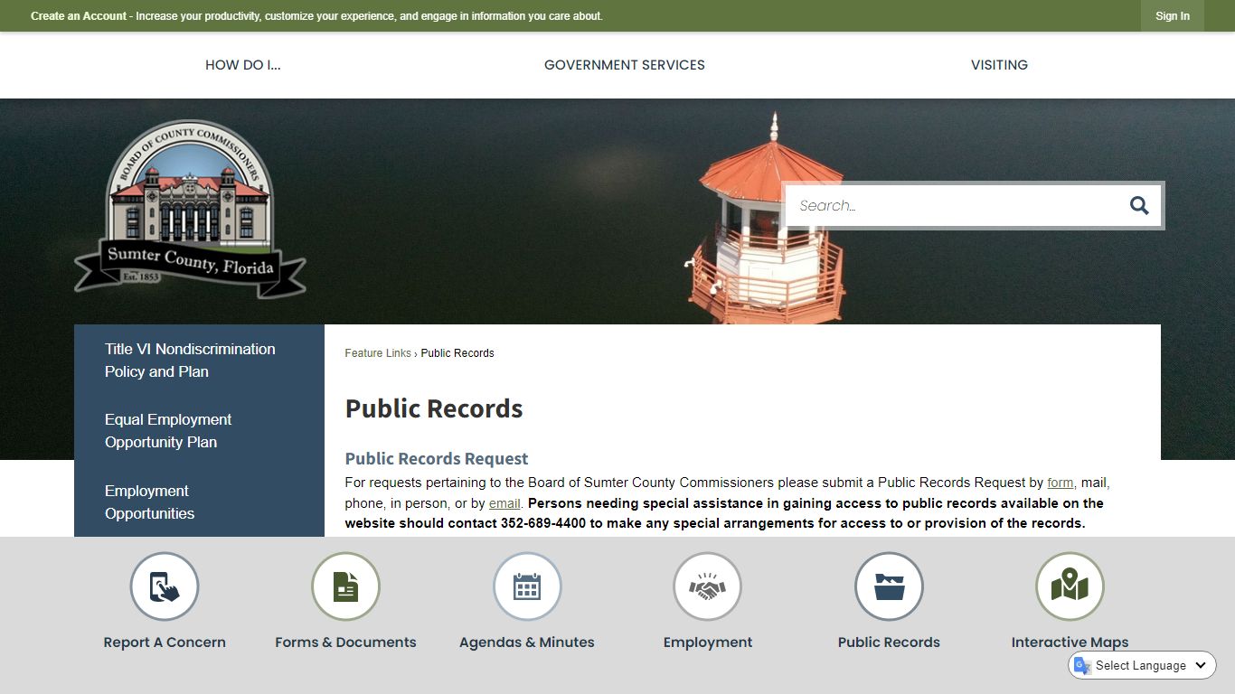 Public Records | Sumter County, FL - Official Website